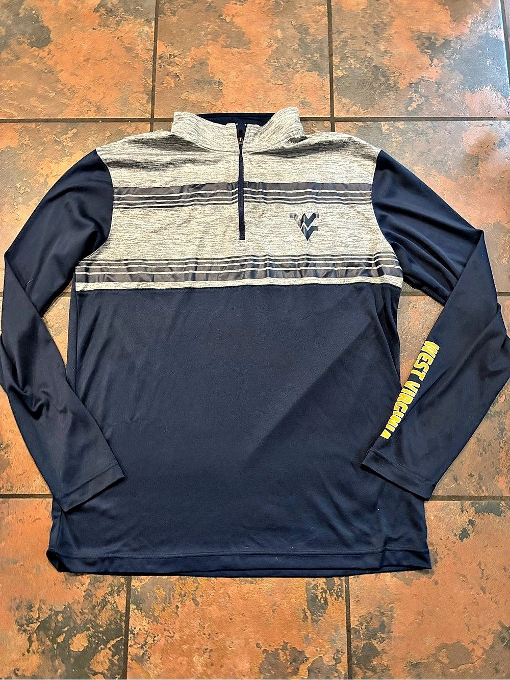 💟Men's Quarter Zip Color Block Size Medium